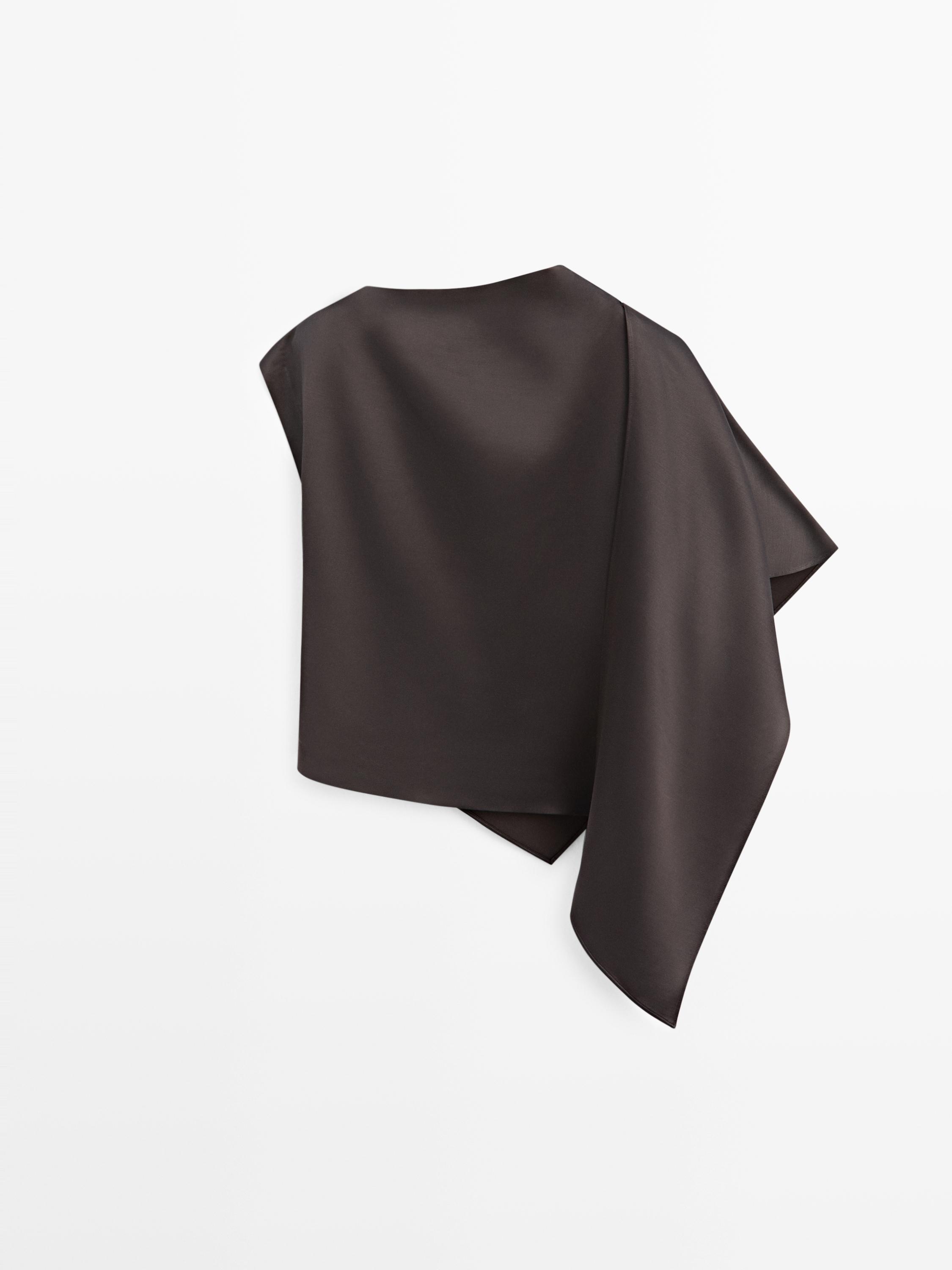Flowing cape shirt - STUDIO